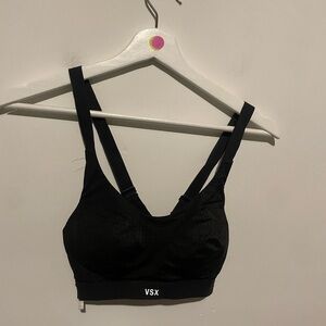 Victoria’s Secret Sport Black Mesh Sports‎ Bra Size 32b